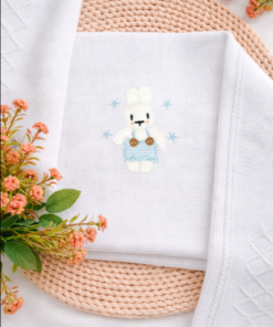 Rabbit Knitted Blanket