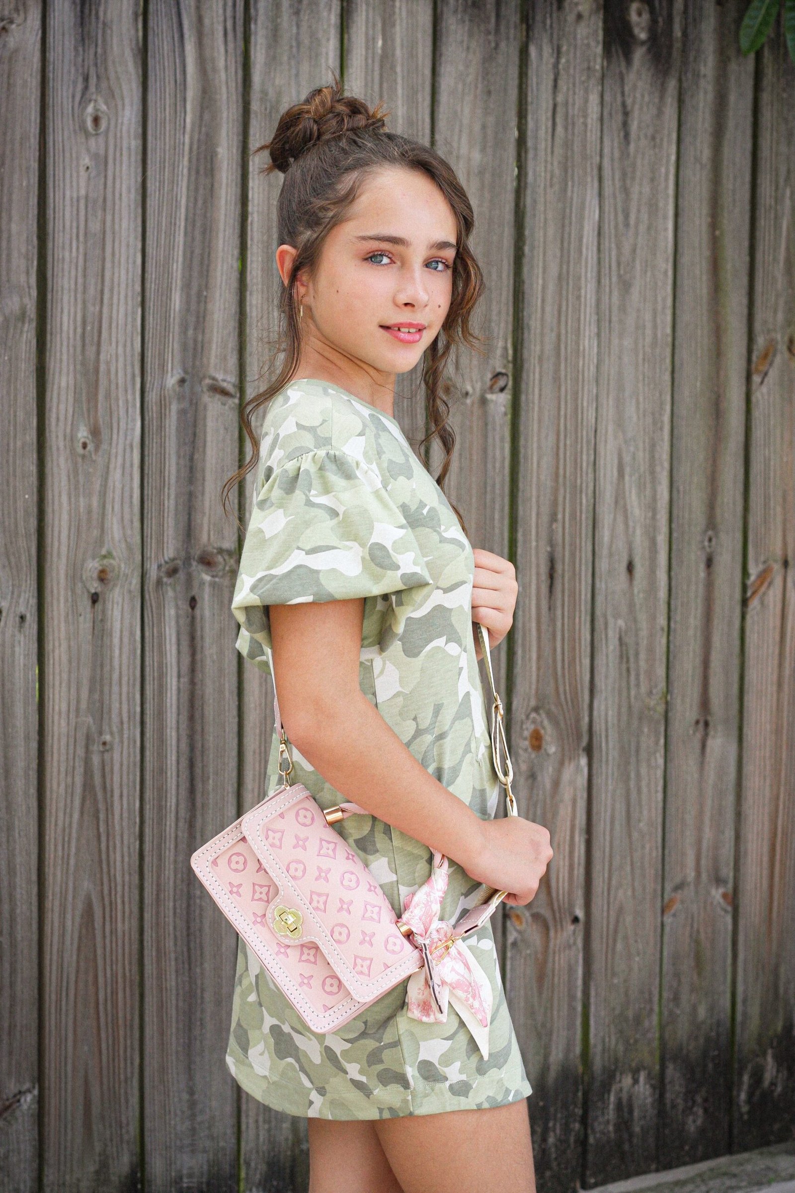 CAMO PRINT TEE SHIRT DRESS
